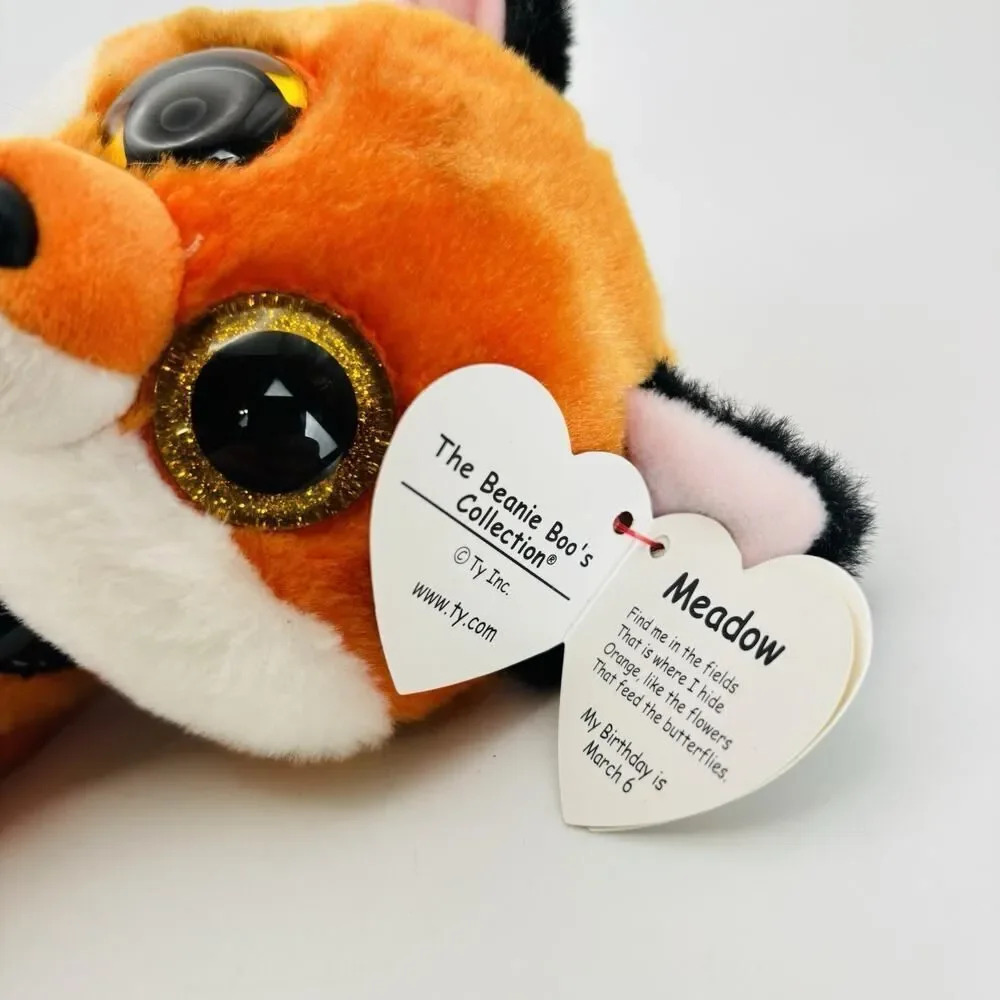 Ty Beanie Boos MEADOW the Fox 6